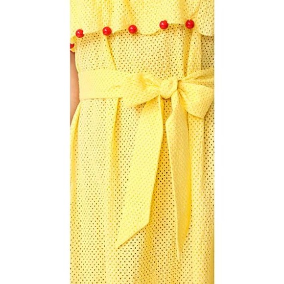 Marysia yellow off the shoulder strapless maxi - Picture 2 of 4